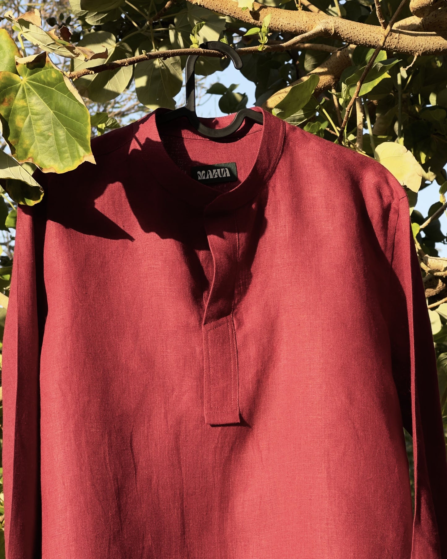 LONG SLEEVE PURE LINEN SHIRT