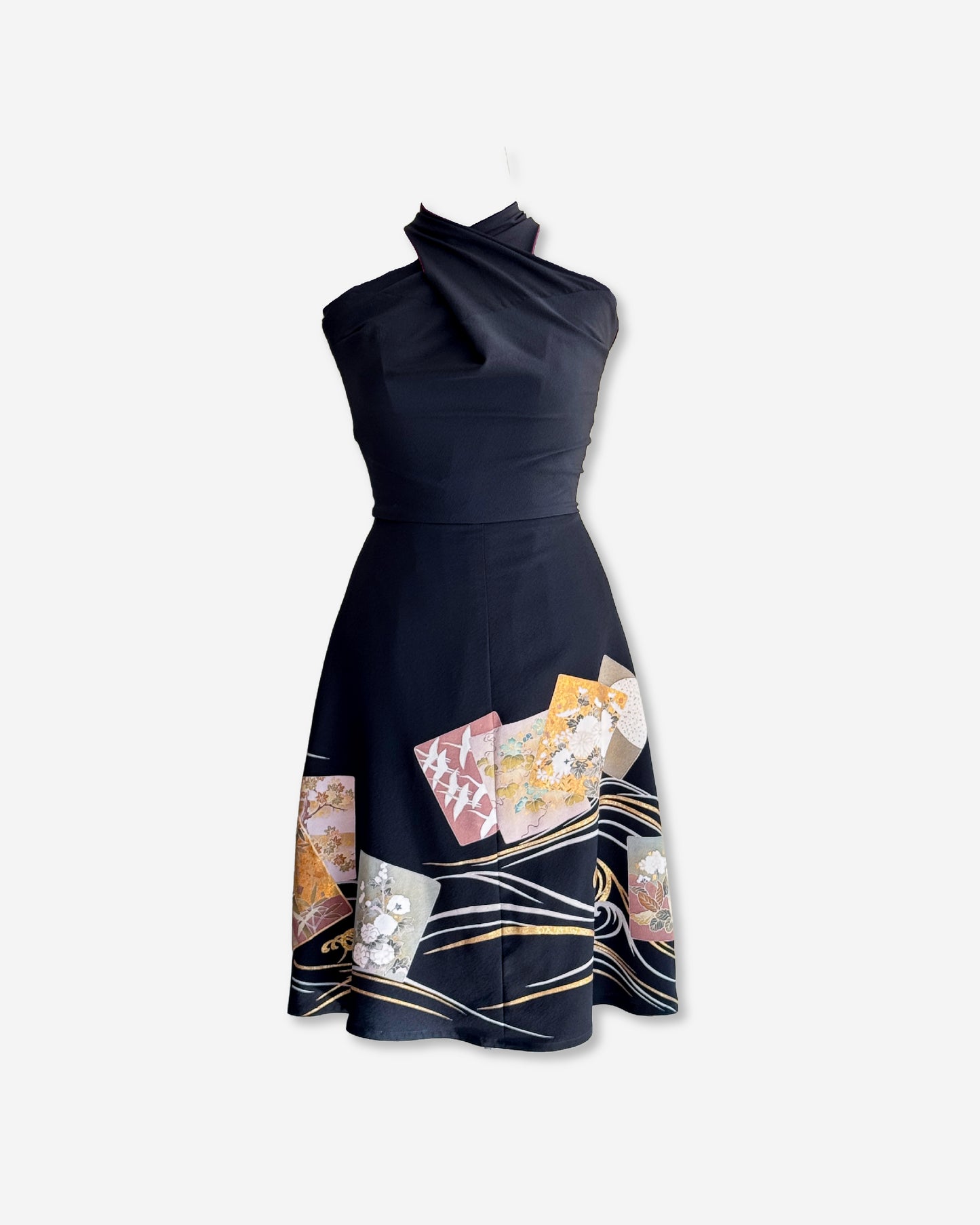 TOMESODE HALTERNECK DRESS